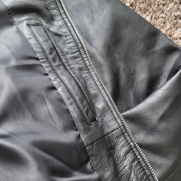 Bolongaro Trevor Men's Leather Black Jacket - Picture 6 of 7